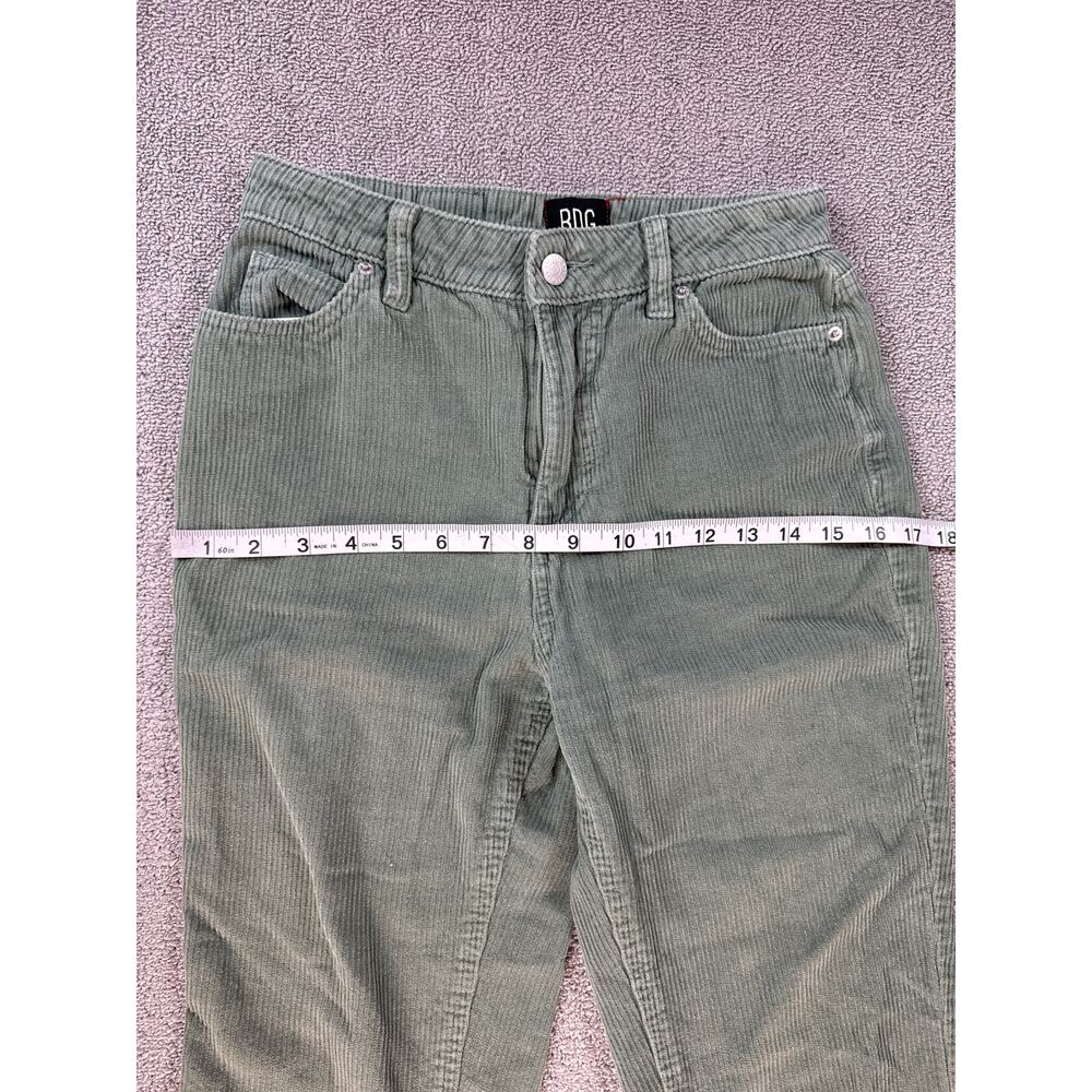 BDG Corduroy Pants Mom High Rise Cords Retro Green Size 25 - Picture 8 of 11